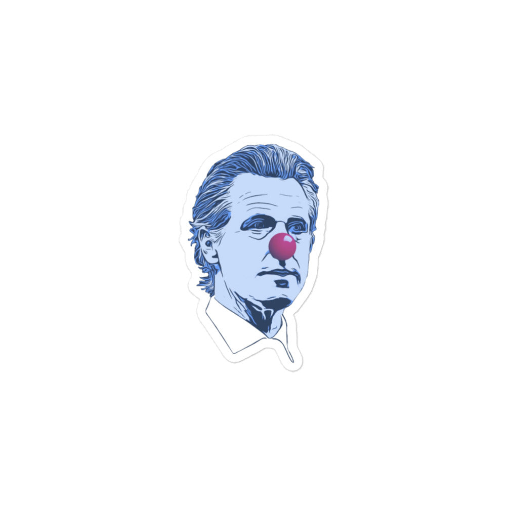 Gavin Newsom Clown Sticker