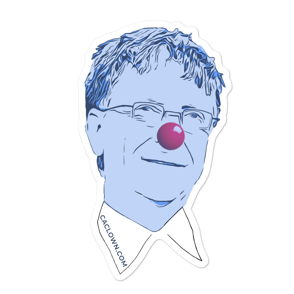 Bill Gates Clown Sticker