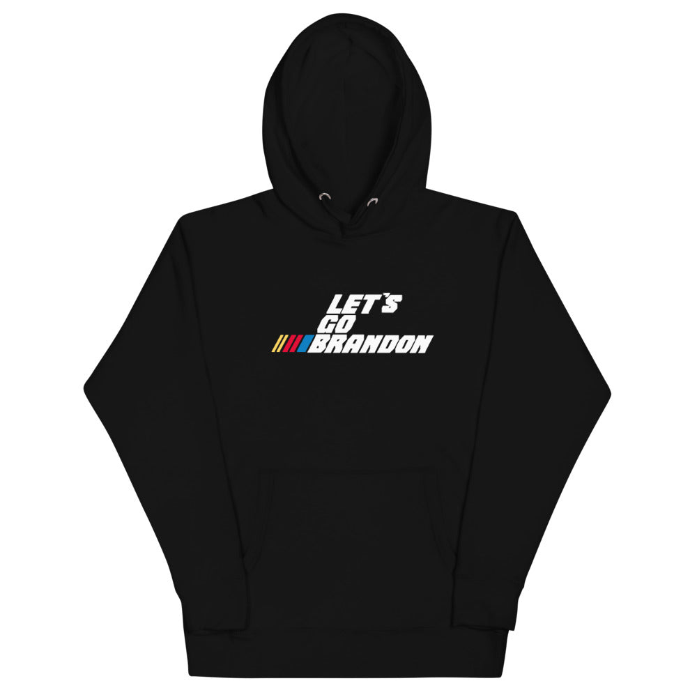 Let's Go Brandon Hoodie White, Premium Hoodie