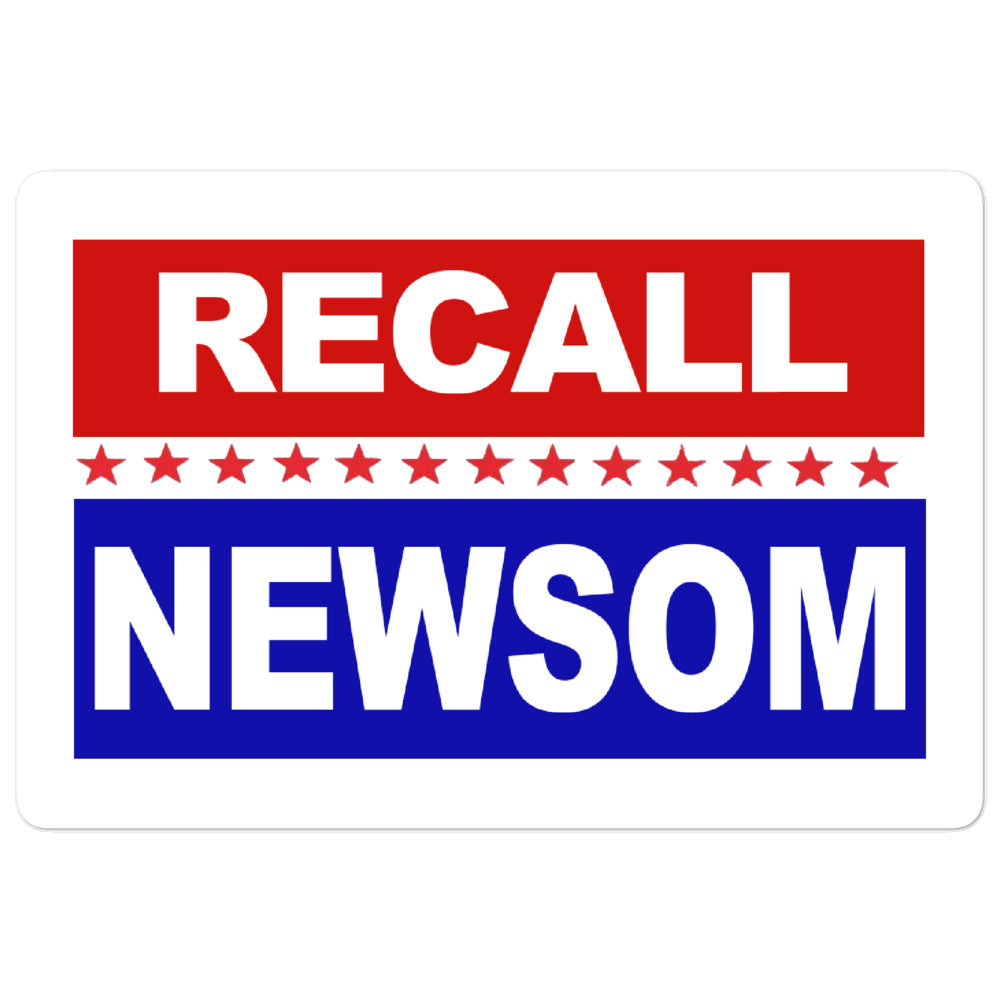 Recall Newsom Sticker