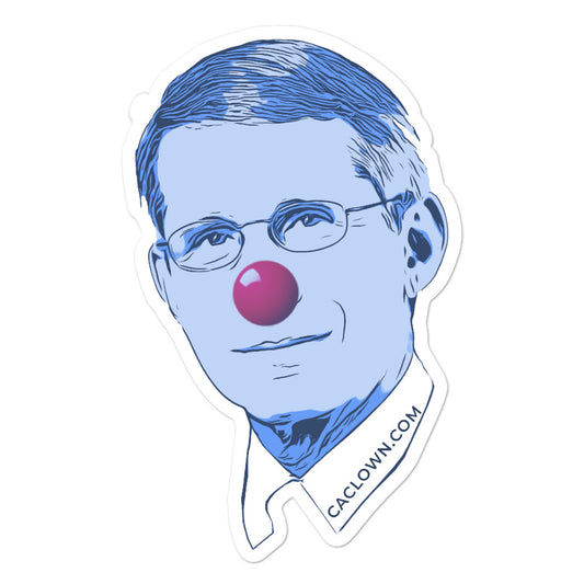 Dr. Fauci Clown Sticker